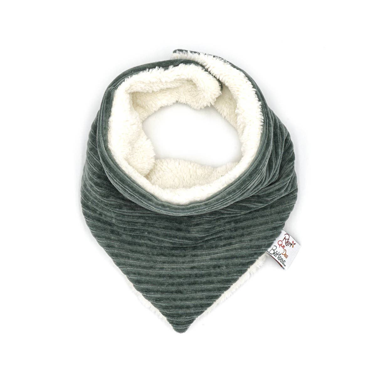 Cache-cou velours kaki