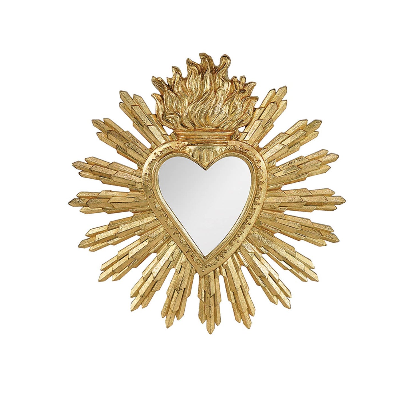 Miroir Ex-voto doré D28cm