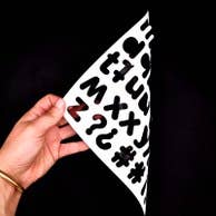 Lettres magnétiques blanches - lot de 125 magnets