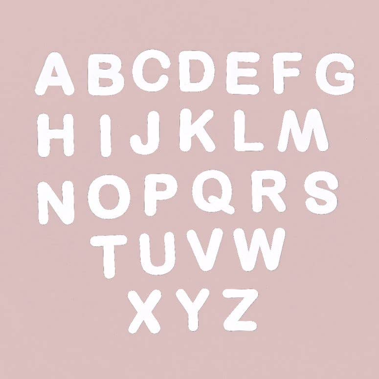 Lettres magnétiques blanches - lot de 125 magnets
