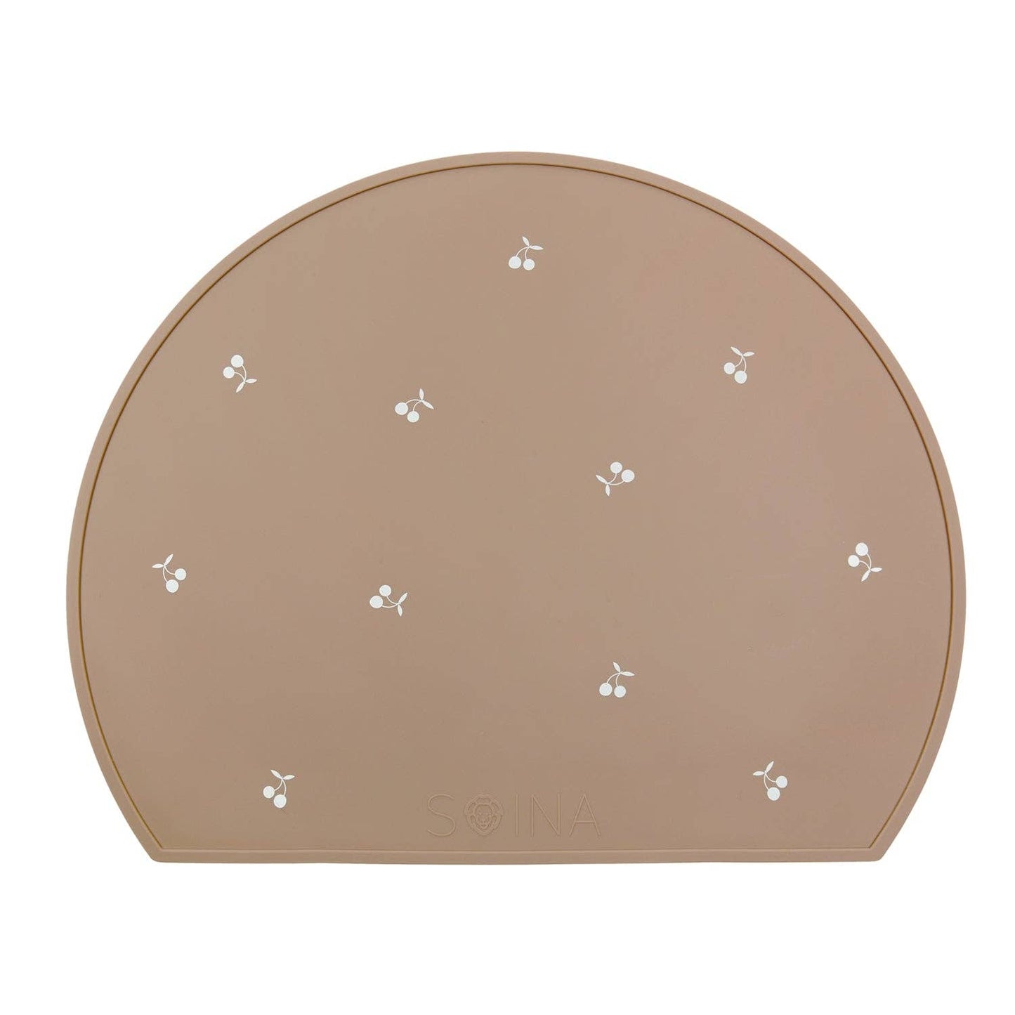 Set de table en silicone Cerise - Taupe
