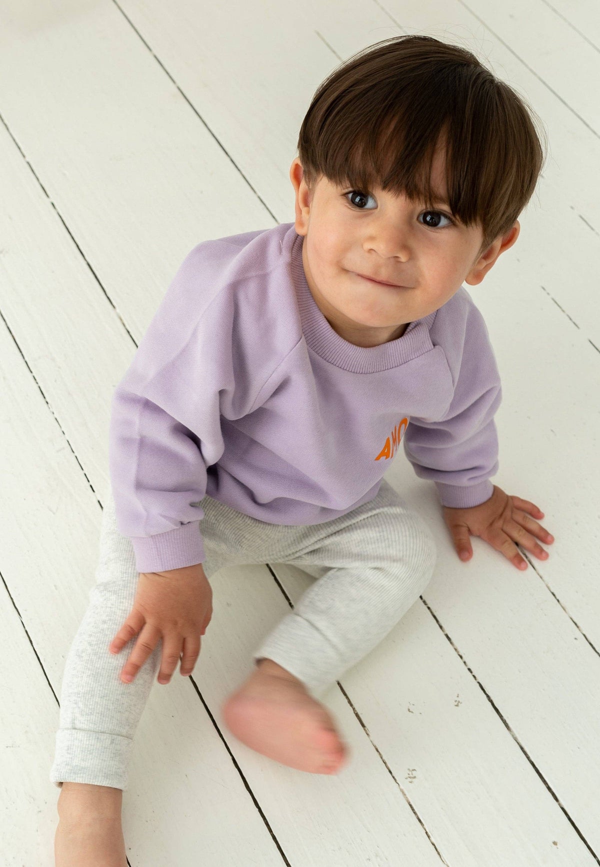 Leggings bébé gris chiné