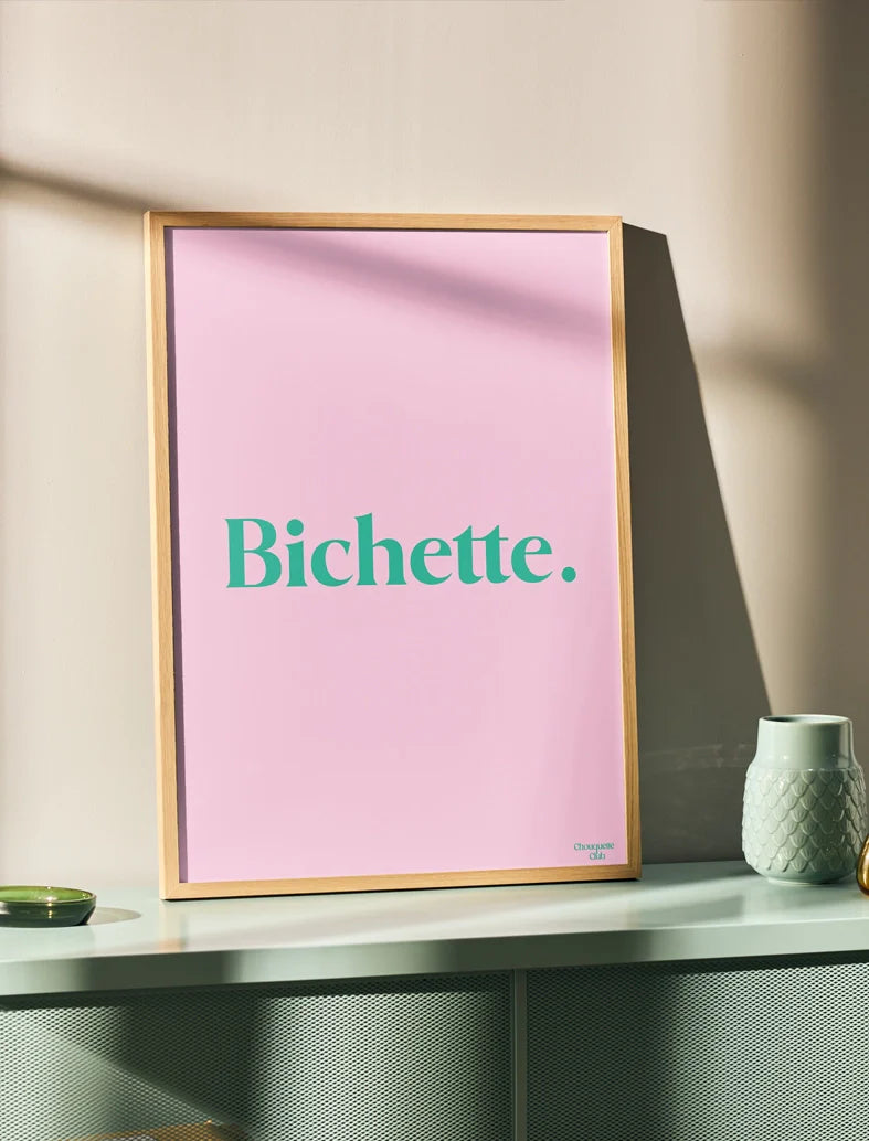 Bichette Rose et Vert A3