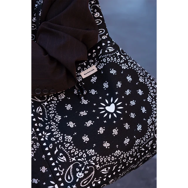 Cabas XXL Bandana Noir