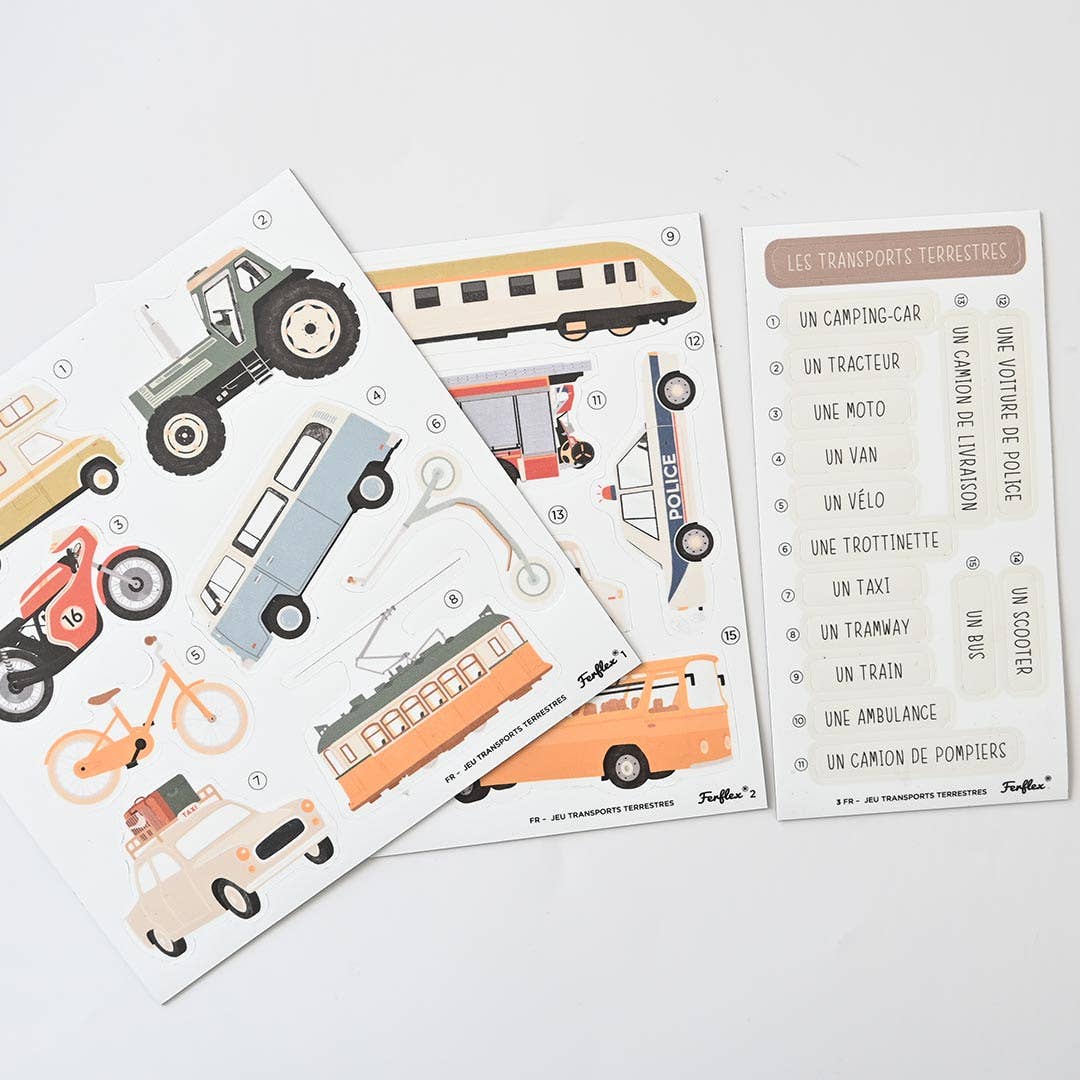 Jeu de magnets – Les transports terrestres