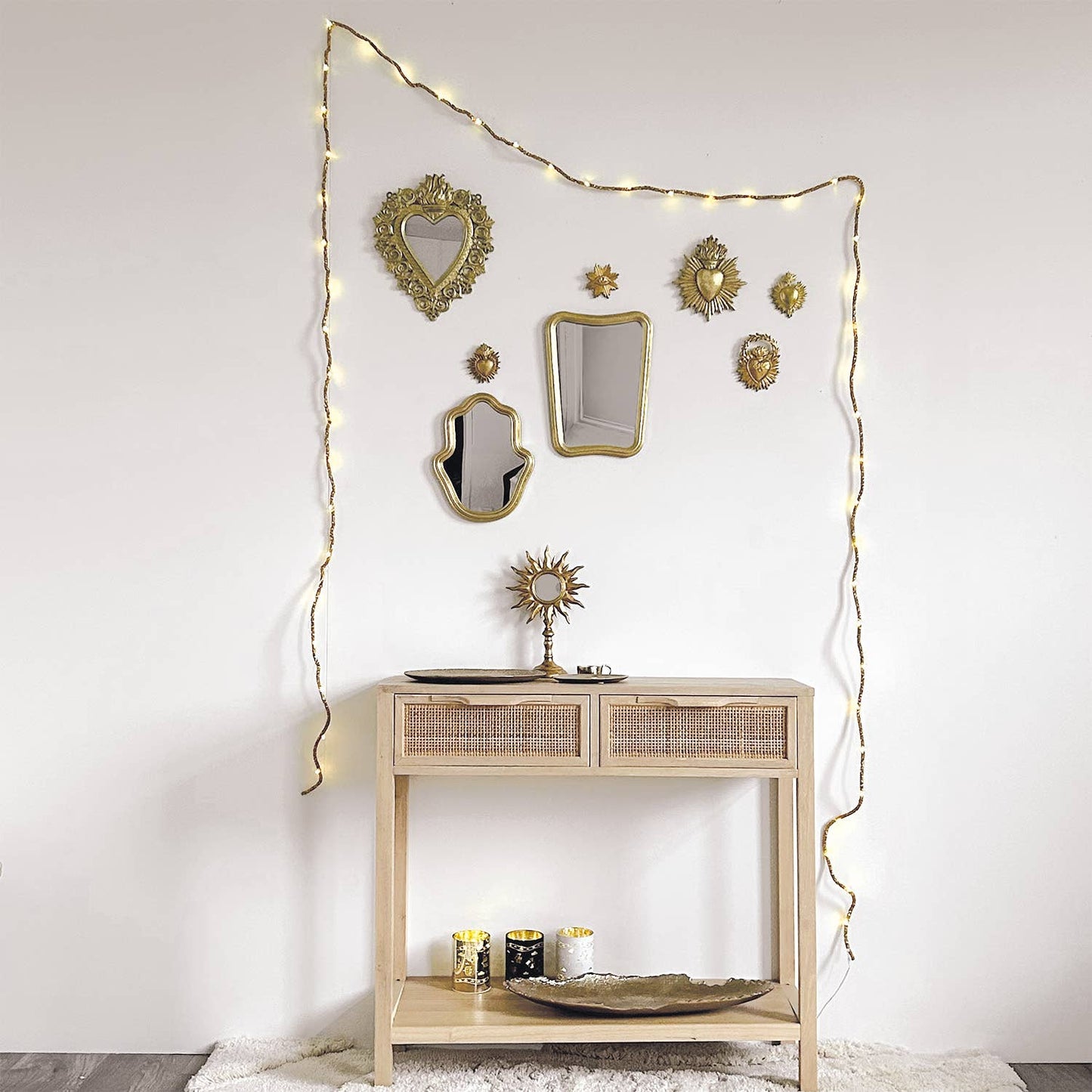 Déco Ex-voto pm doré L7,8 P1,1 H9,7cm