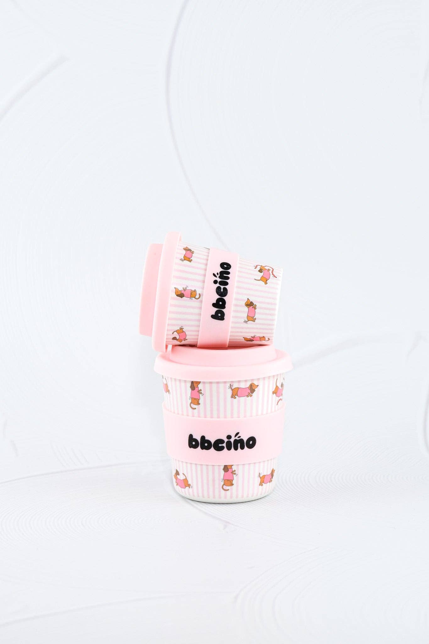 Tasse Babycino Teckel Rose - 120ml