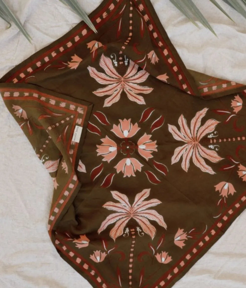 Foulard moyen - Bloom Khaki