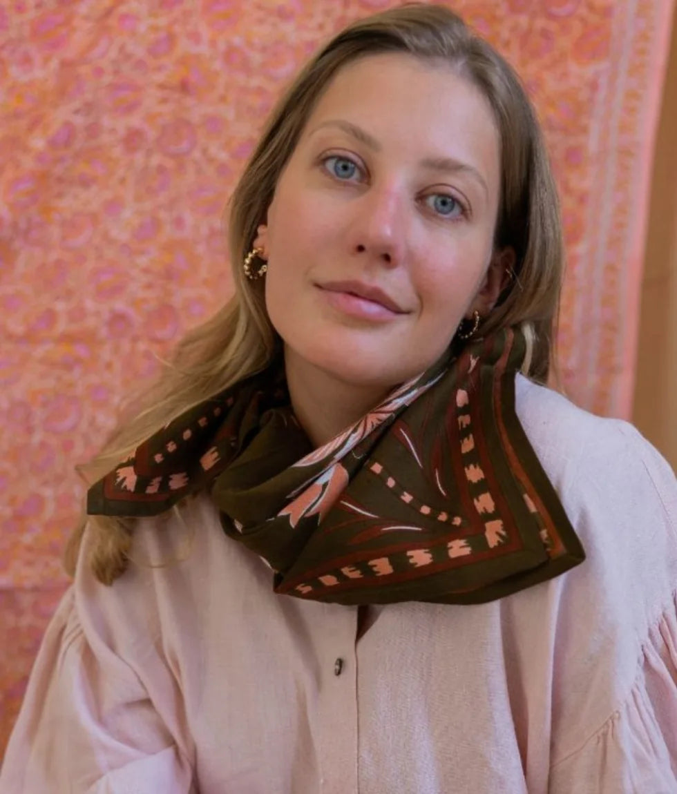 Foulard moyen - Bloom Khaki