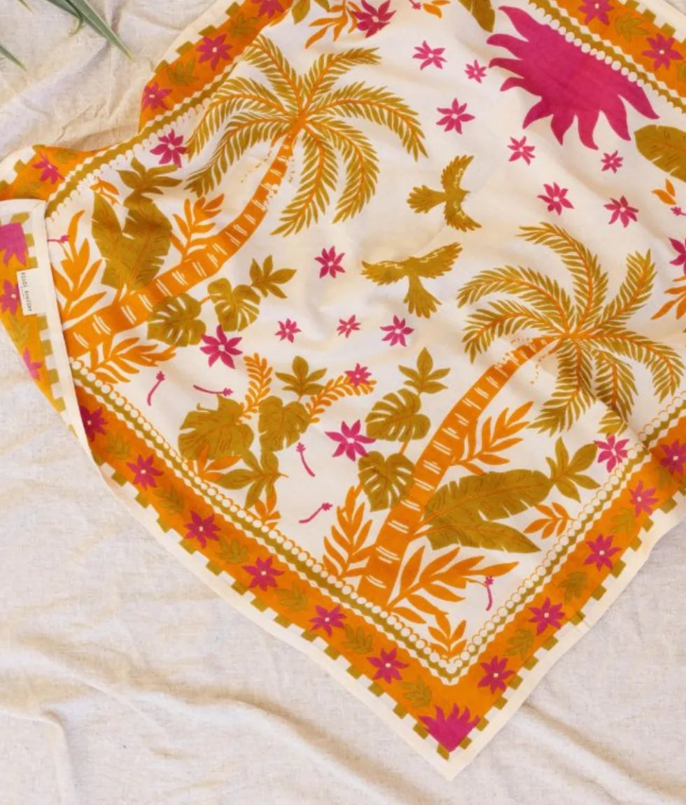Foulard moyen - Tropical spirit Terracotta