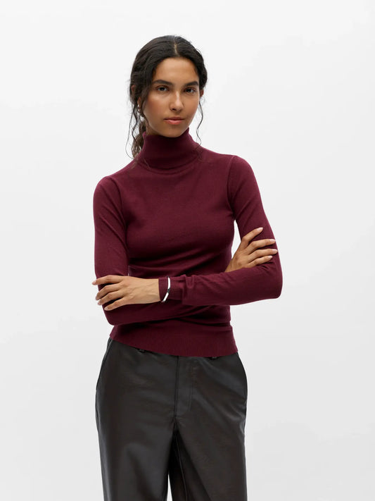 Pull col roulé Thess Windsor Wine