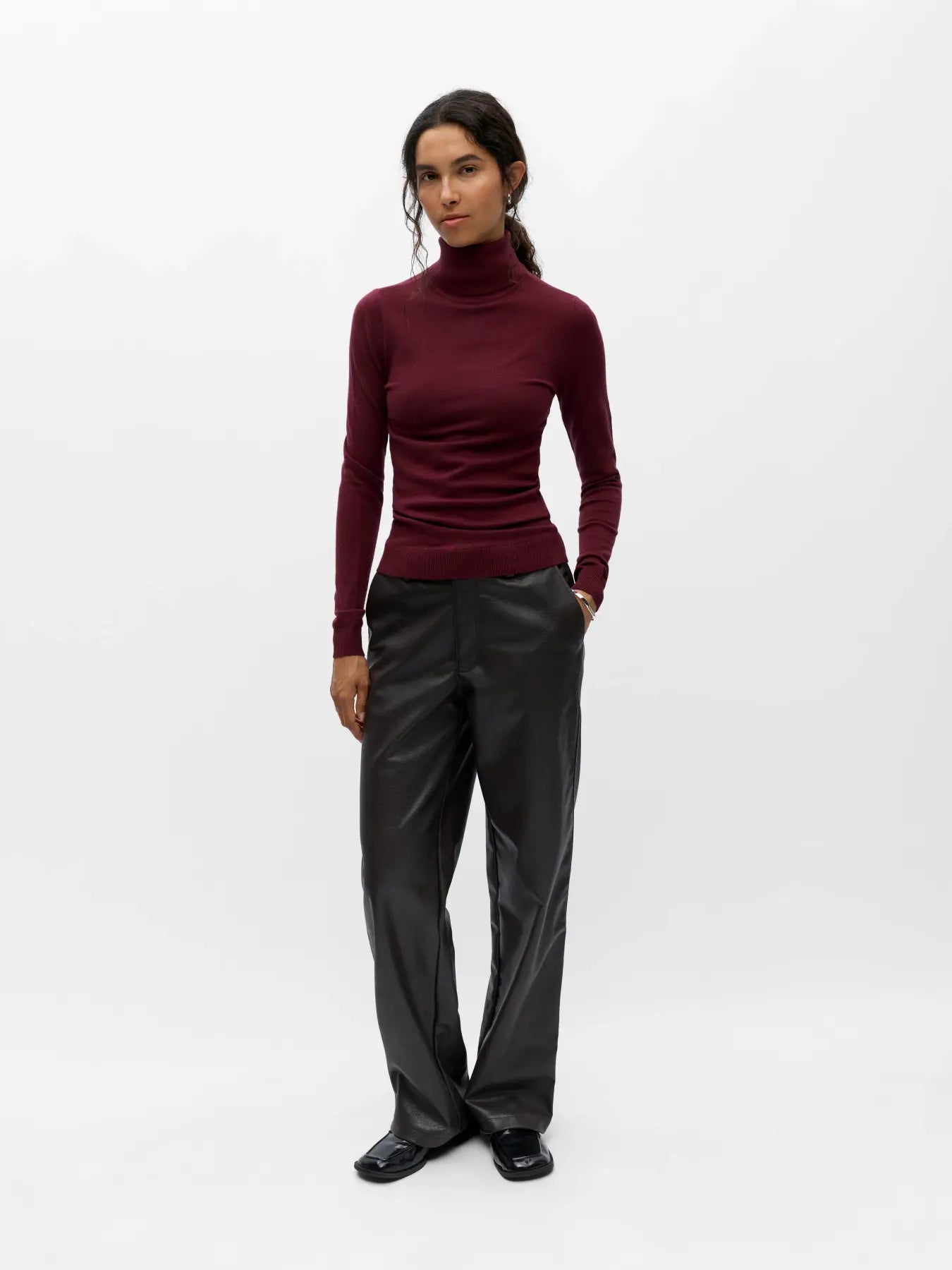 Pull col roulé Thess Windsor Wine