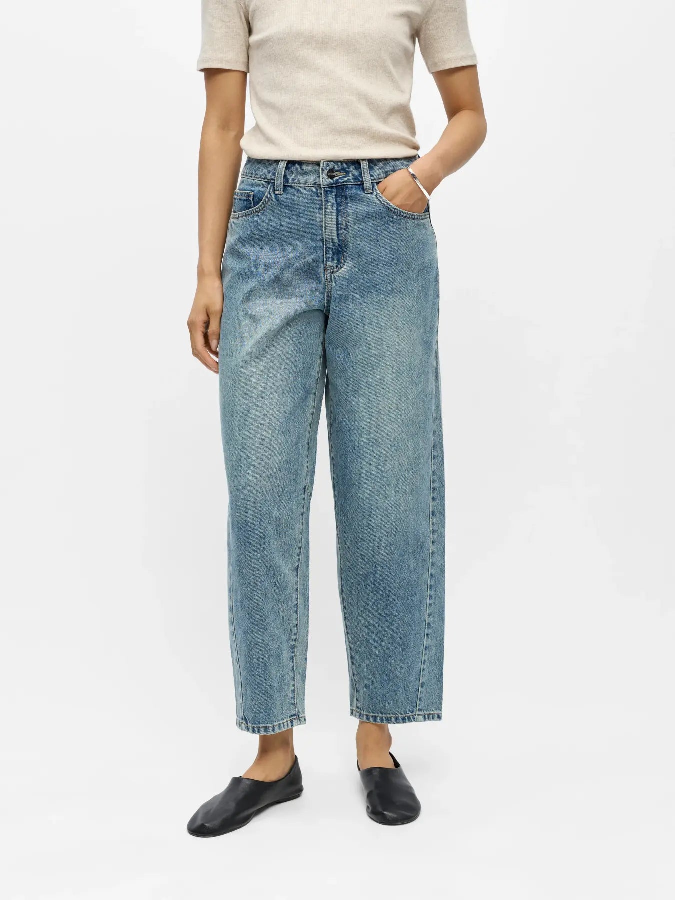 Jeans Barrel Miu - Denim Light Blue