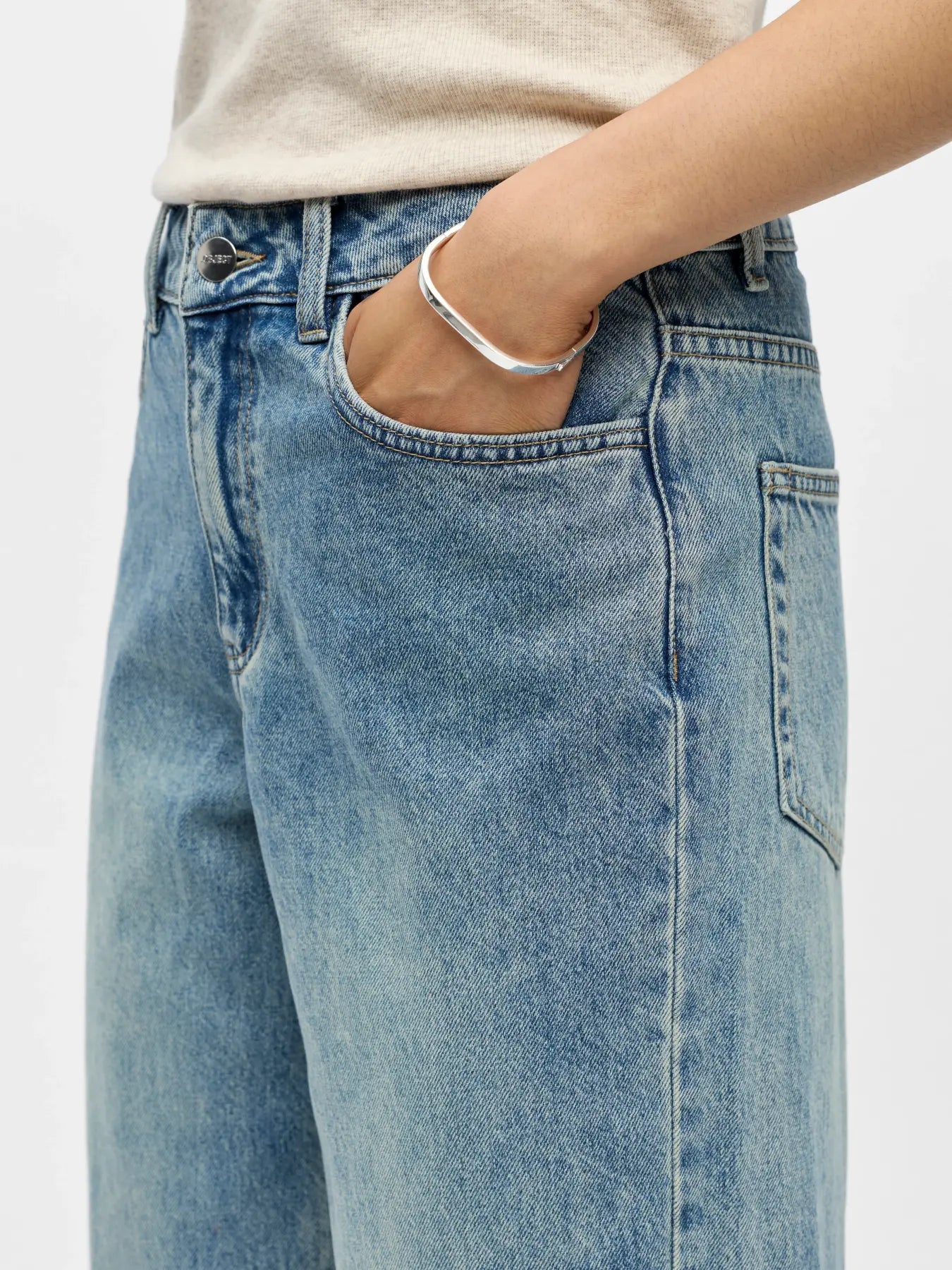 Jeans Barrel Miu - Denim Light Blue