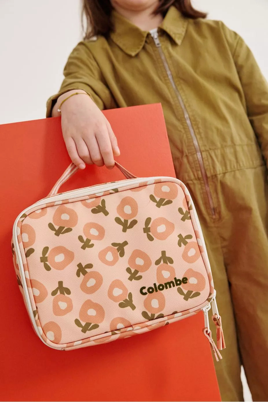 Gonzague le lunch bag print Fleurs Rose
