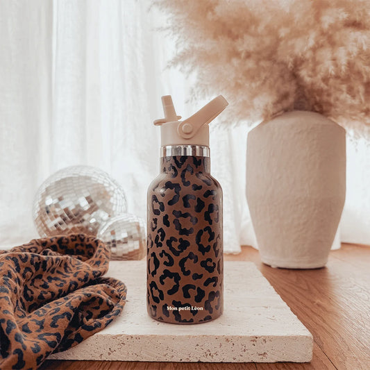 Gourde isotherme 350ml léopard foncé
