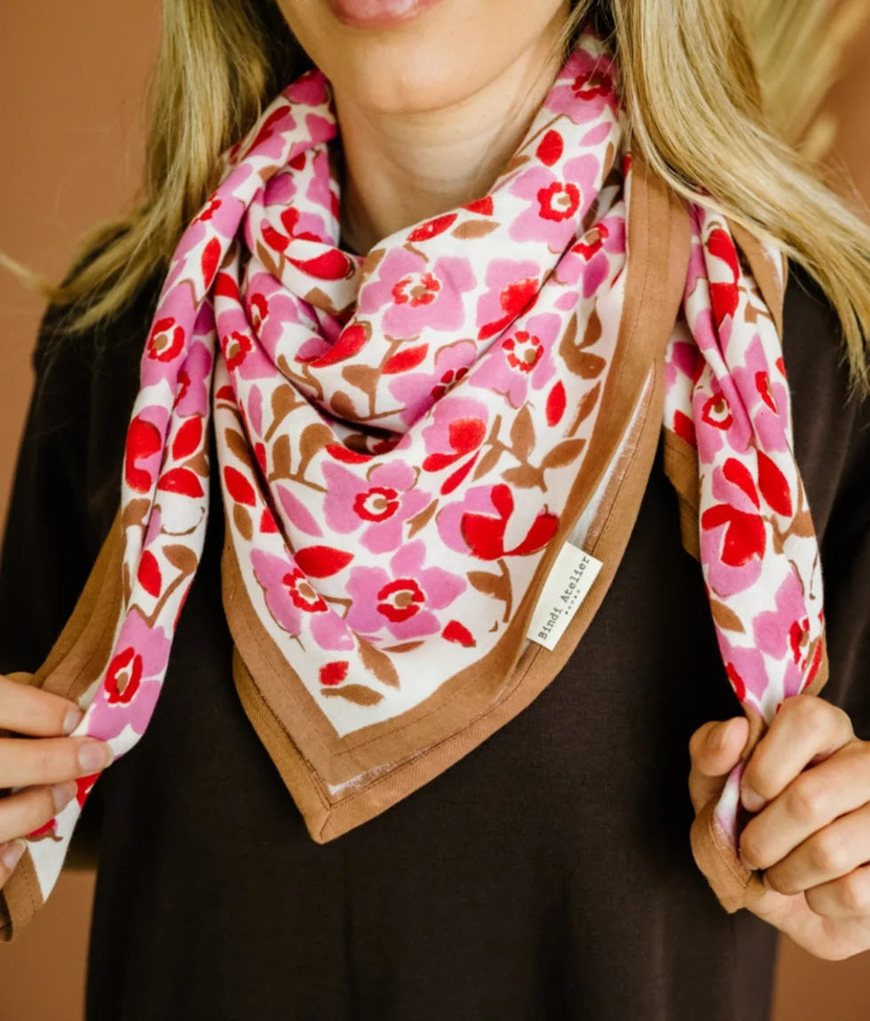 Foulard Amélia pink (2 tailles)