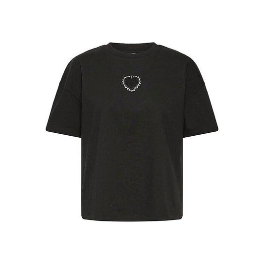 T-shirt noir coeur IHPETRO