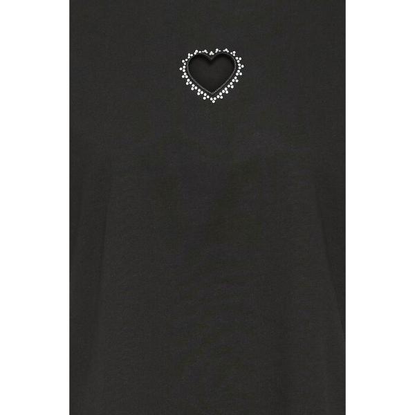 T-shirt noir coeur IHPETRO