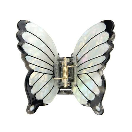 Pince à cheveux Papillon Blanc