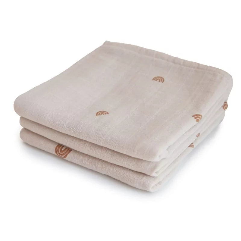Lot de 3 langes BIO Rainbow