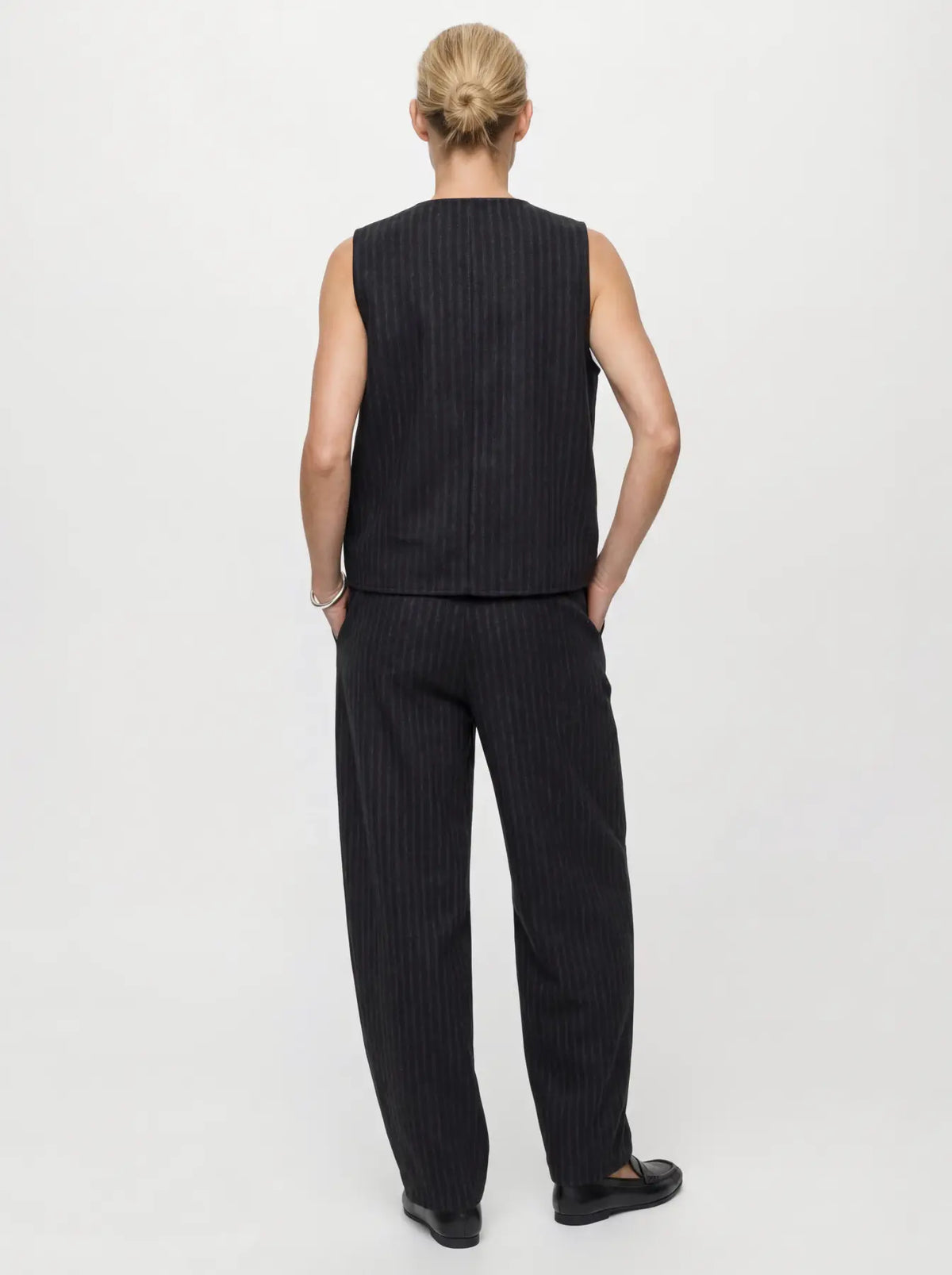 Veste Paola sans manche rayé