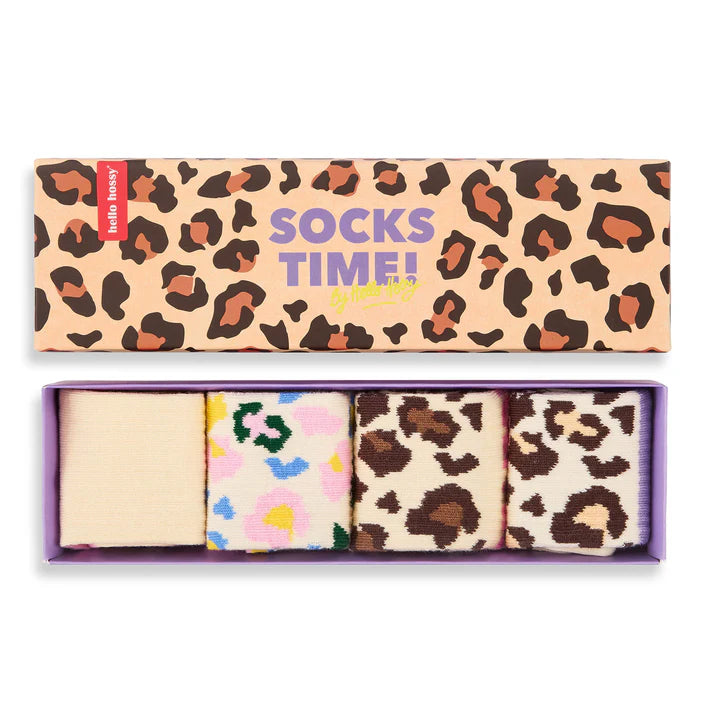 Chaussettes Pack (4 sets) - Leopard