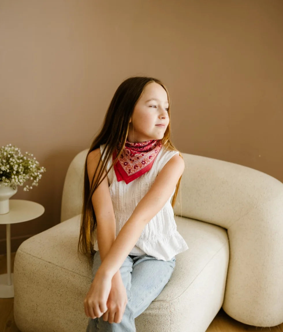 Petit foulard Garda Framboise
