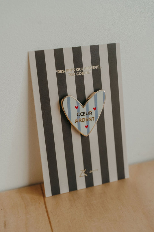 Pin’s cœur ardent