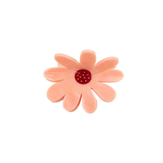 Grande pince à cheveux Fleur Rose