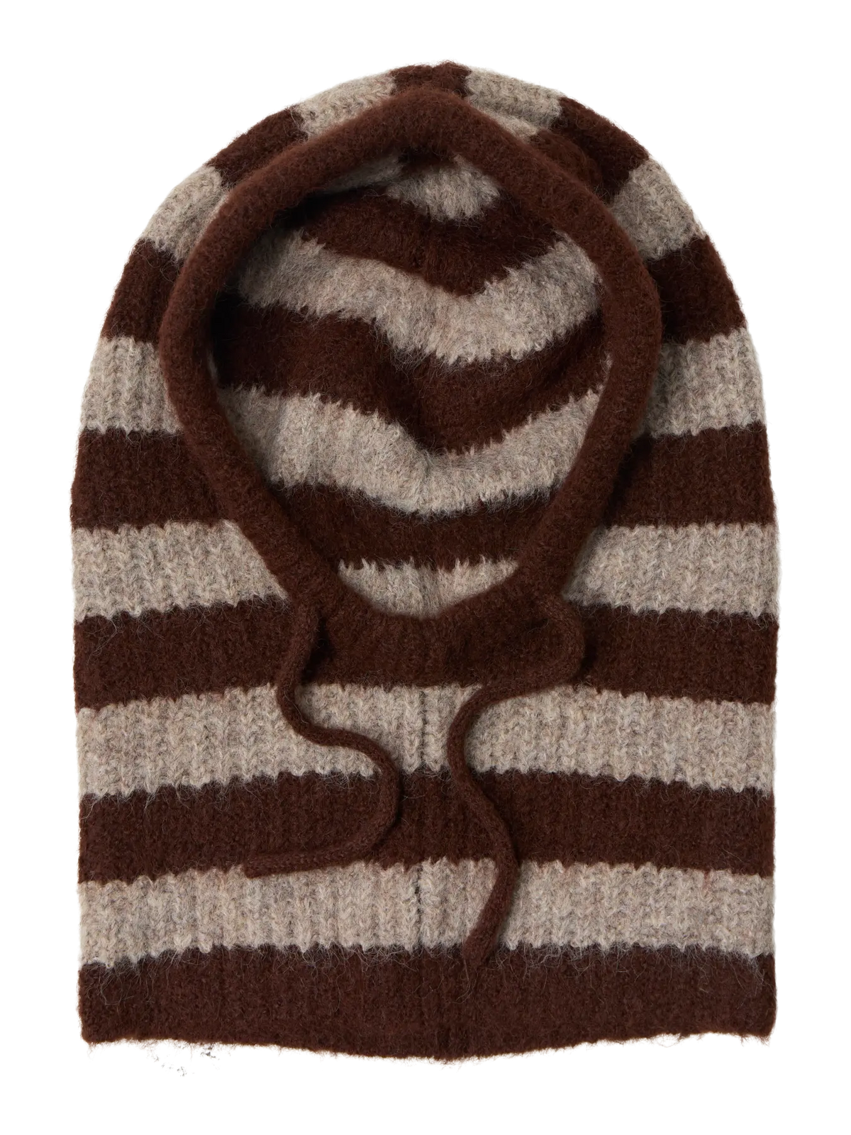 Cagoule Milu Rayé marron