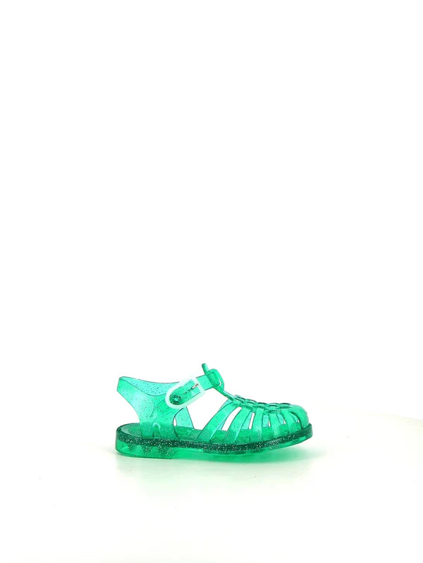 Méduses Vert Pailleté