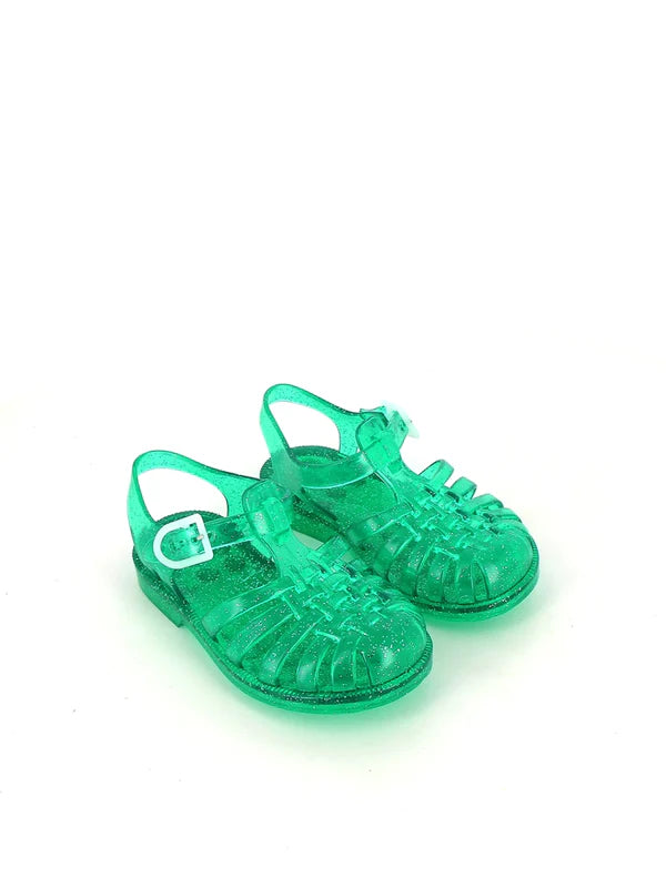 Méduses Vert Pailleté