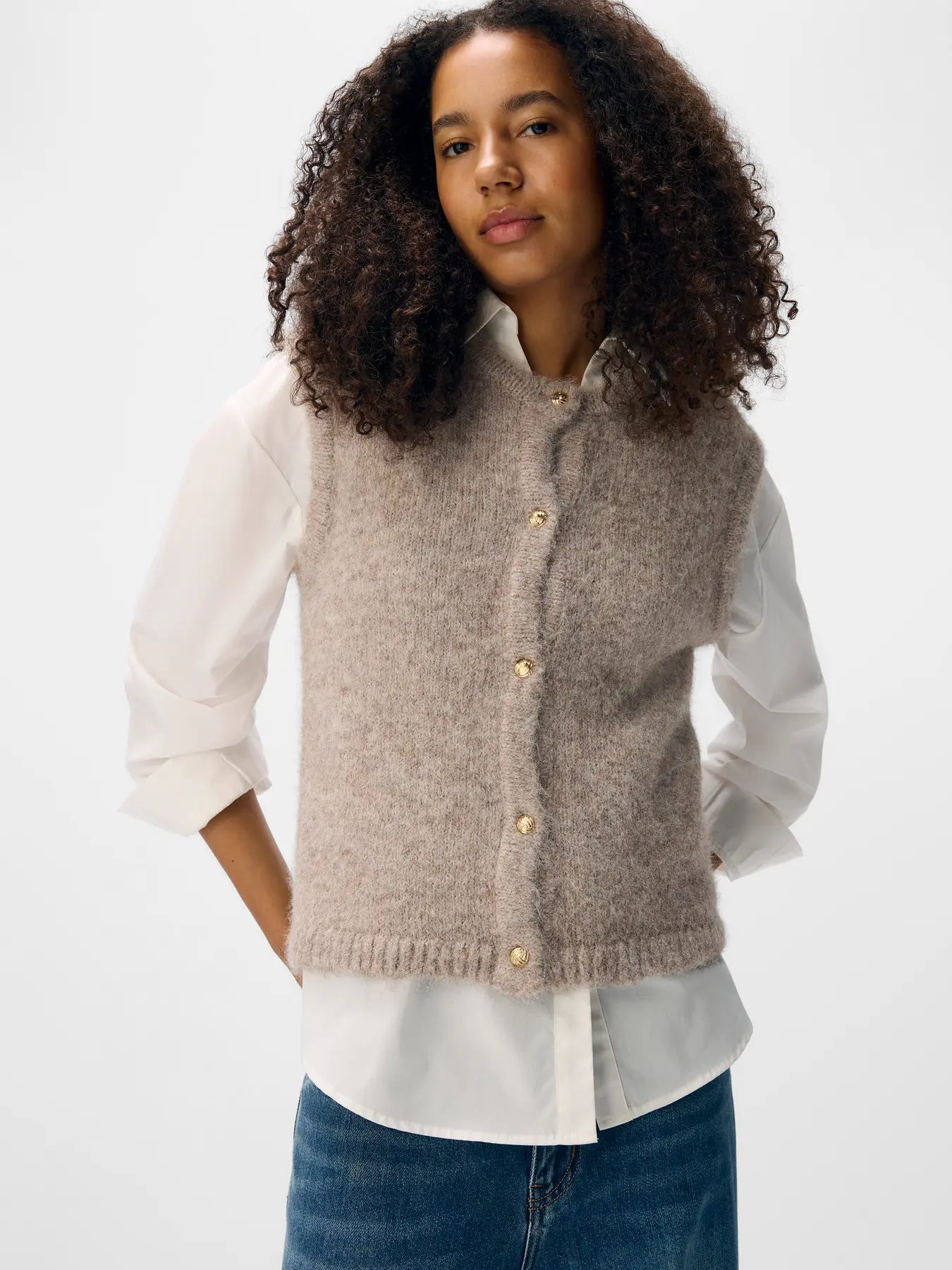Cardigan Saggia sans manches Humus